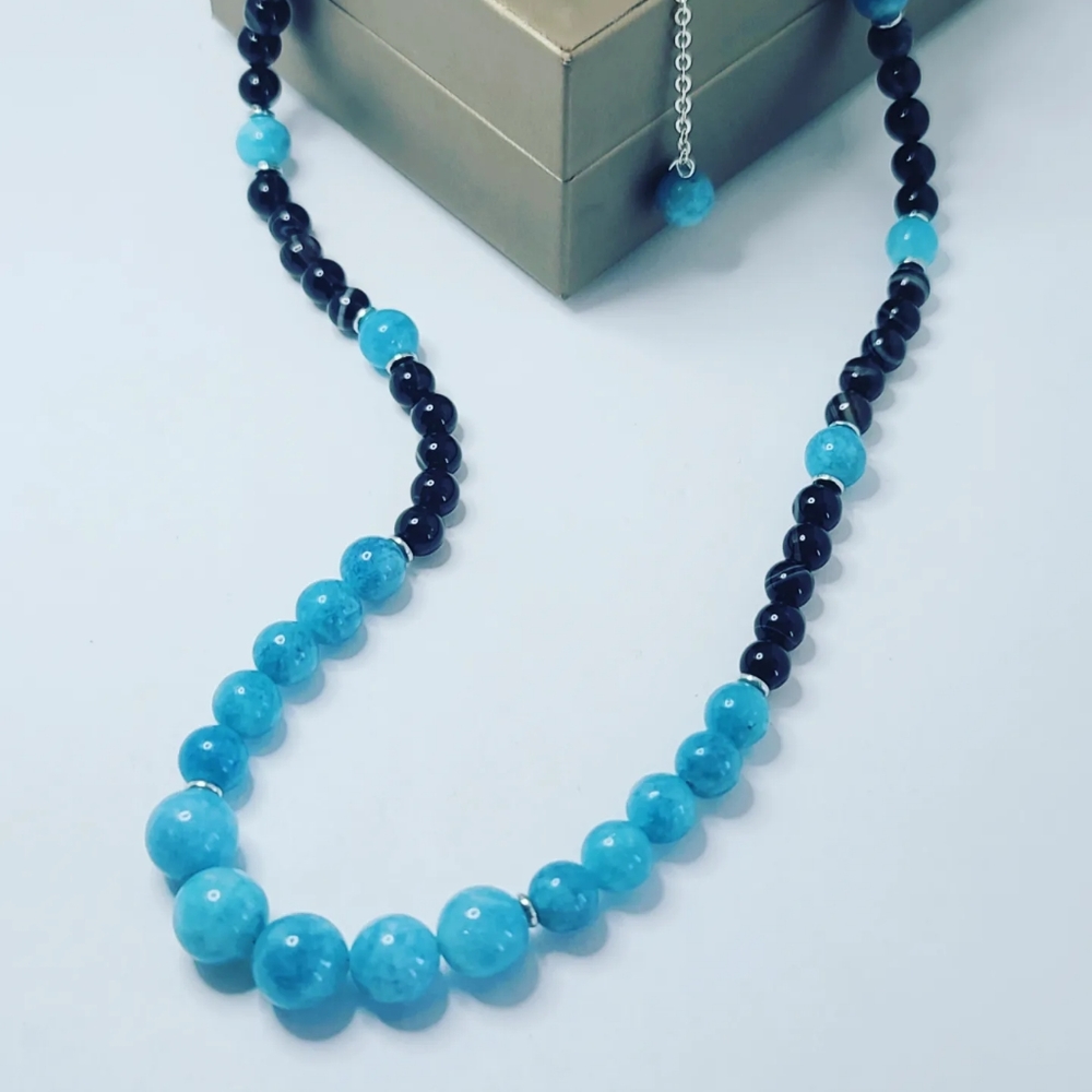 Aquamarine Quartz necklace